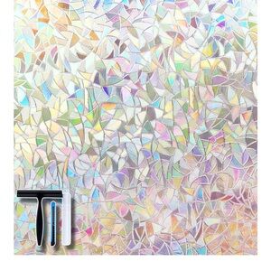 Four Rolls of Iridescent Mosaic Window Film